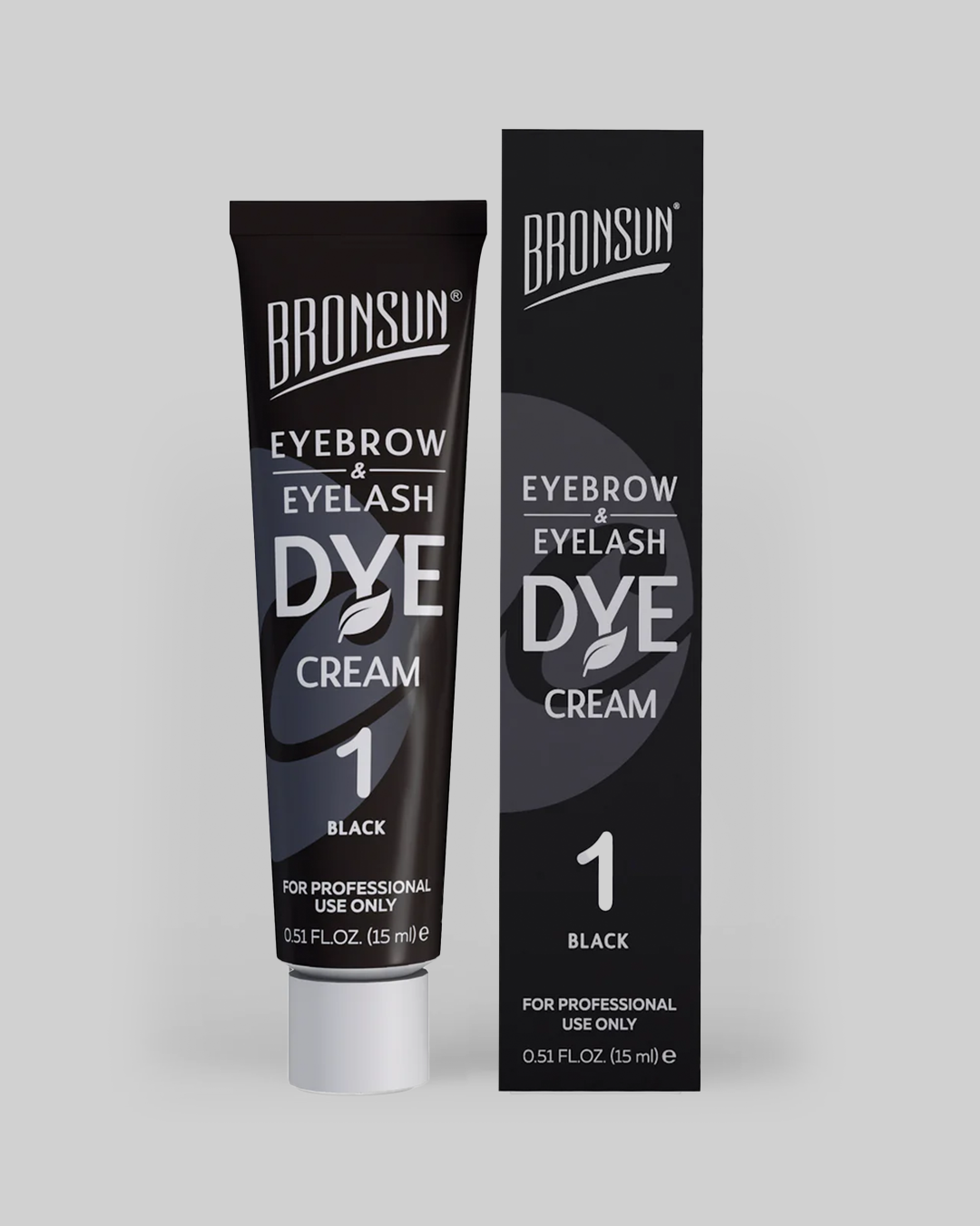 Bronsun - Wimpern- & Augenbrauen-Creme-Färbemittel - Schwarz - 15ml