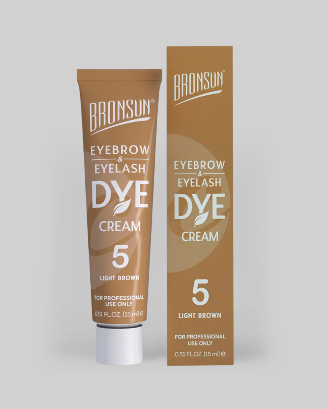 Bronsun - Wimpern- & Augenbrauen-Creme-Färbemittel - Hellbraun - 15ml