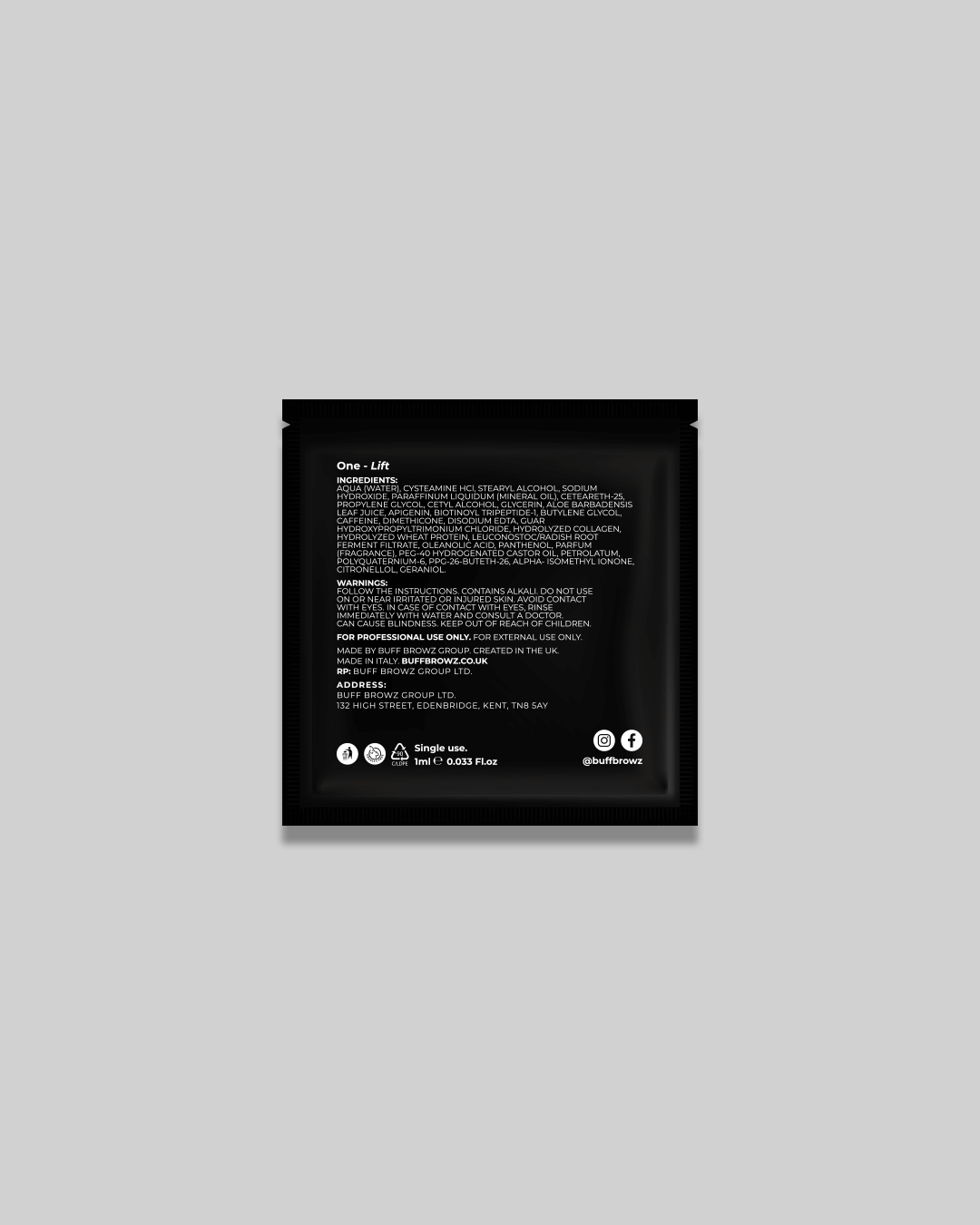 Cysteamine Augenbrauen- und Wimpernkorrektur-Kit - Schritt 1 - 10 Sachets