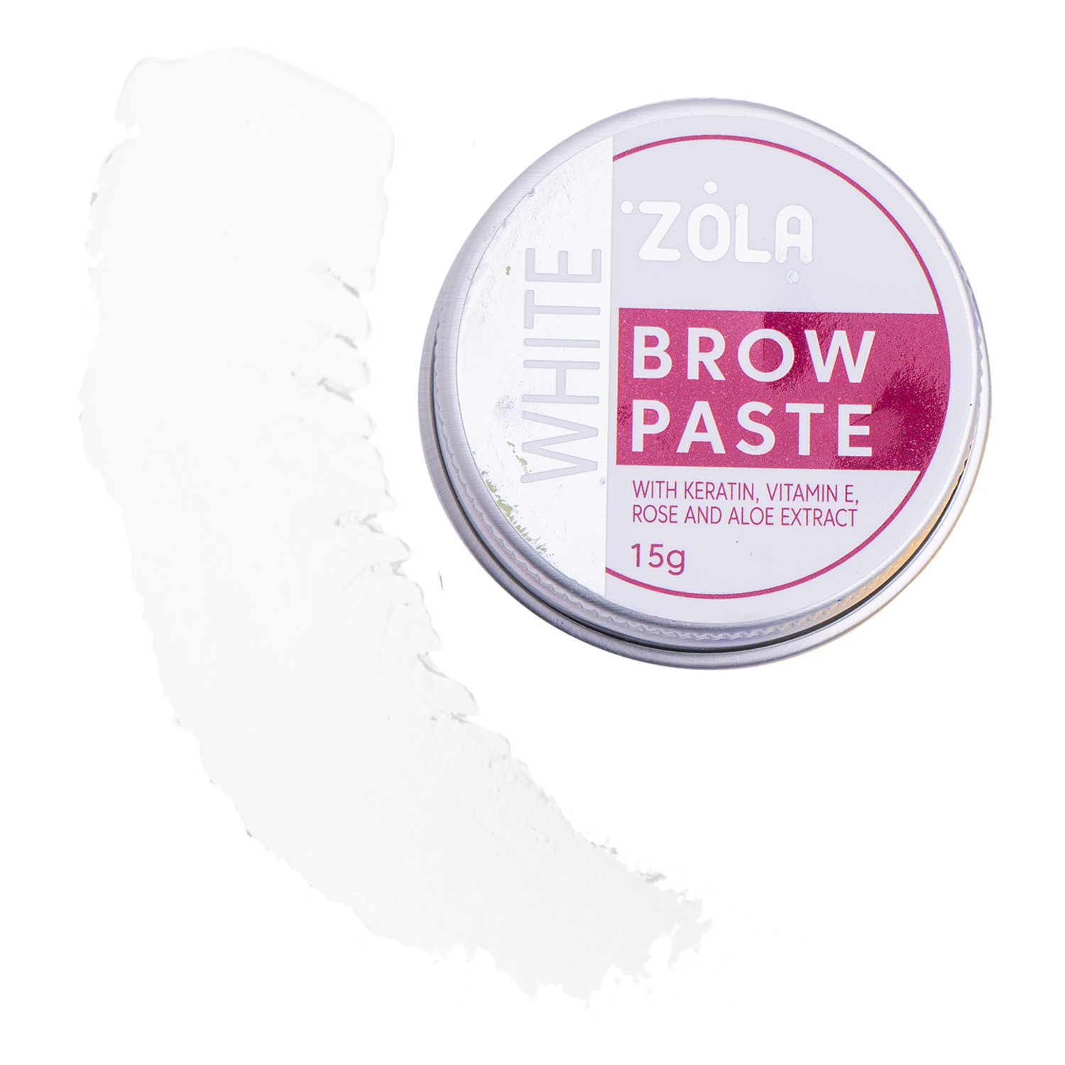 Zola Cosmetics - Pâte à sourcils blanche 15g