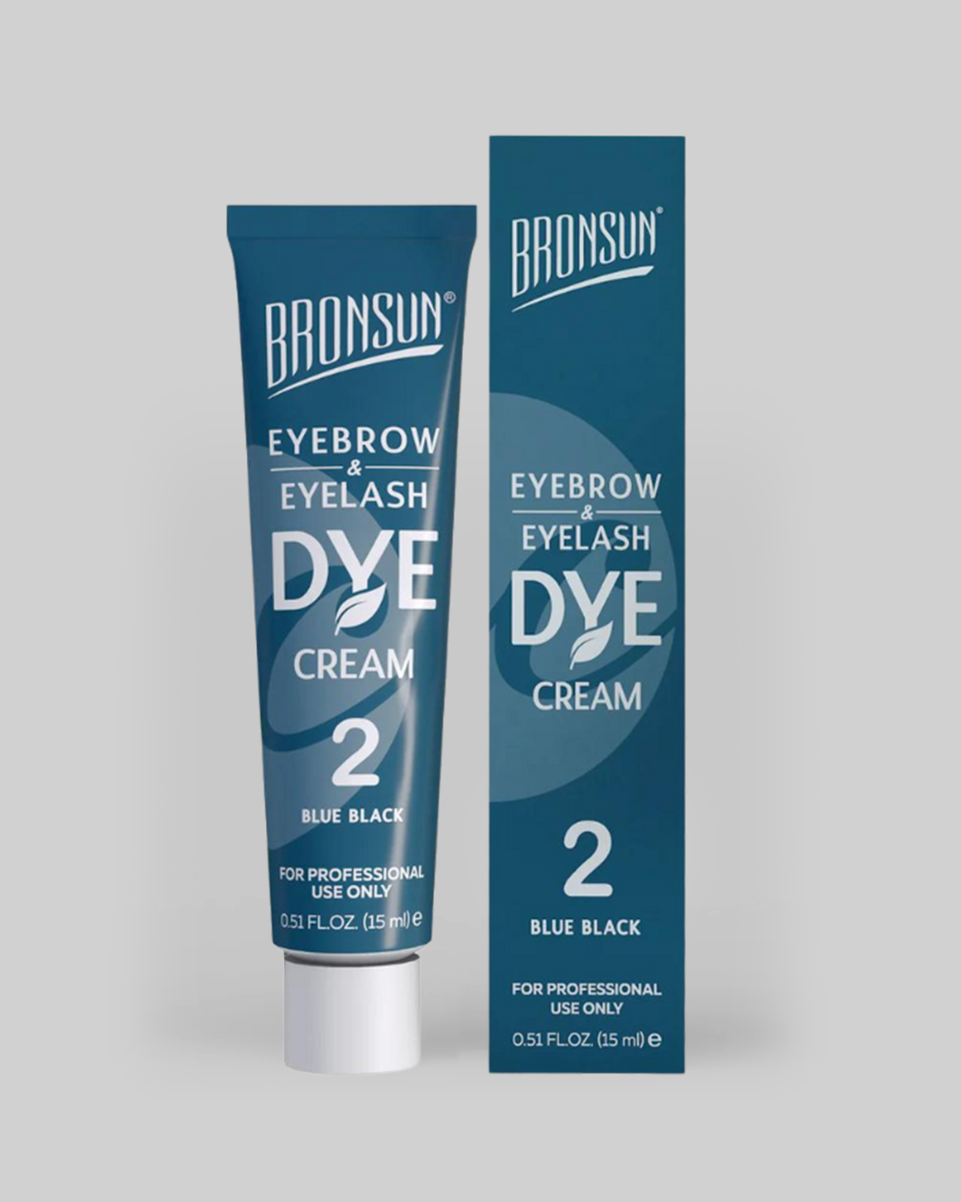 Bronsun - Crème colorante pour cils et sourcils - Bleu noir - 15ml