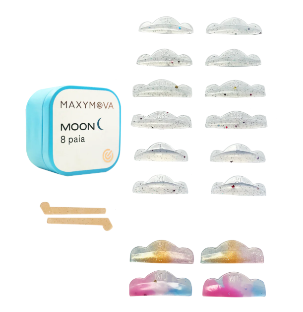 Maxymova - Moon Silicone Eyelash Lift Shields - 8 Pairs