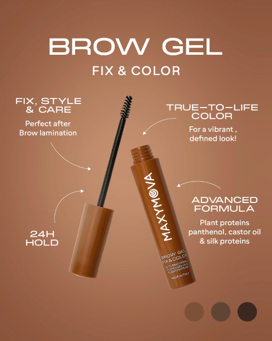 Maxymova - Brow gel with colour - Defined brows all day long