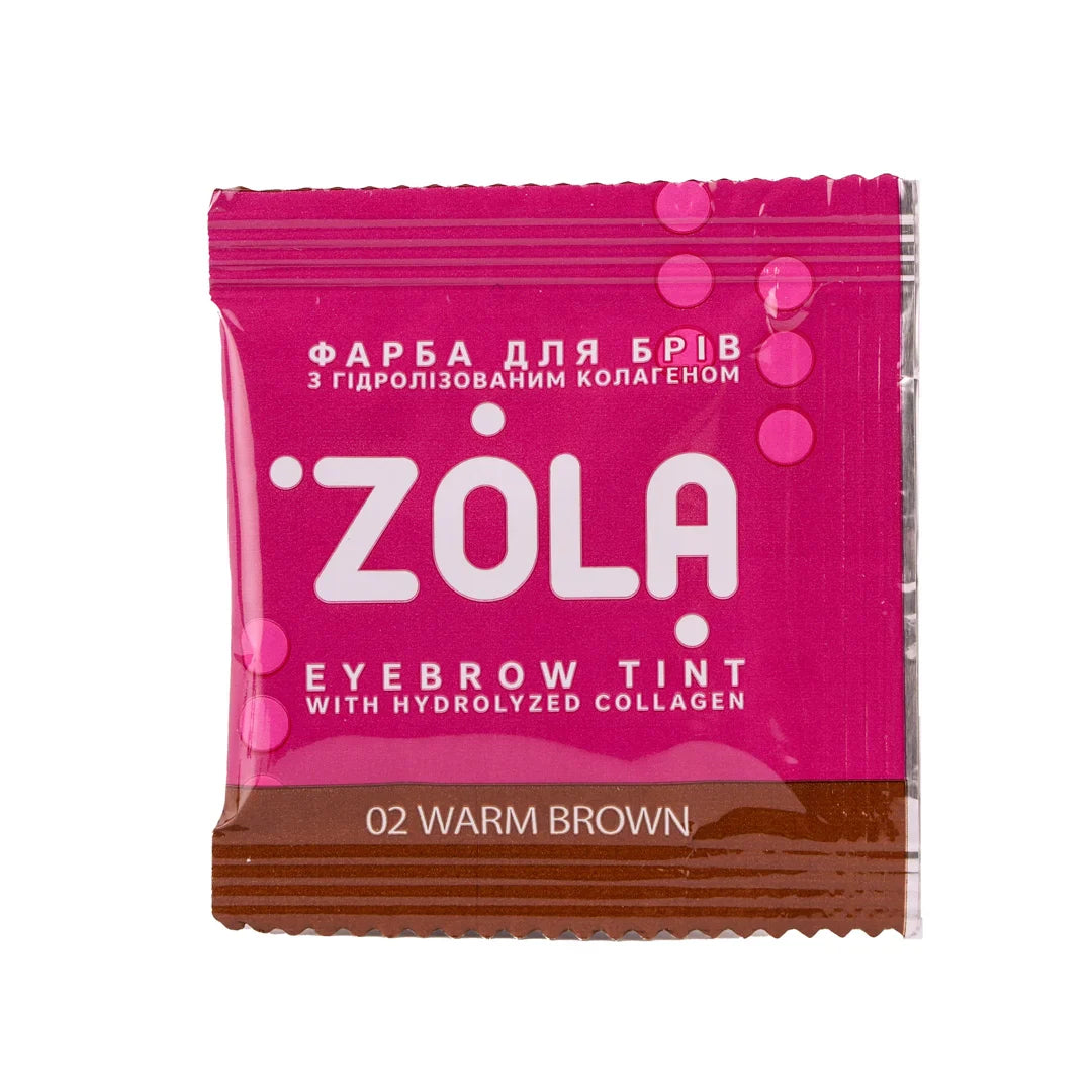 Zola Cosmetics - Sachet de teinture pour sourcils - Brun chaud 5ml