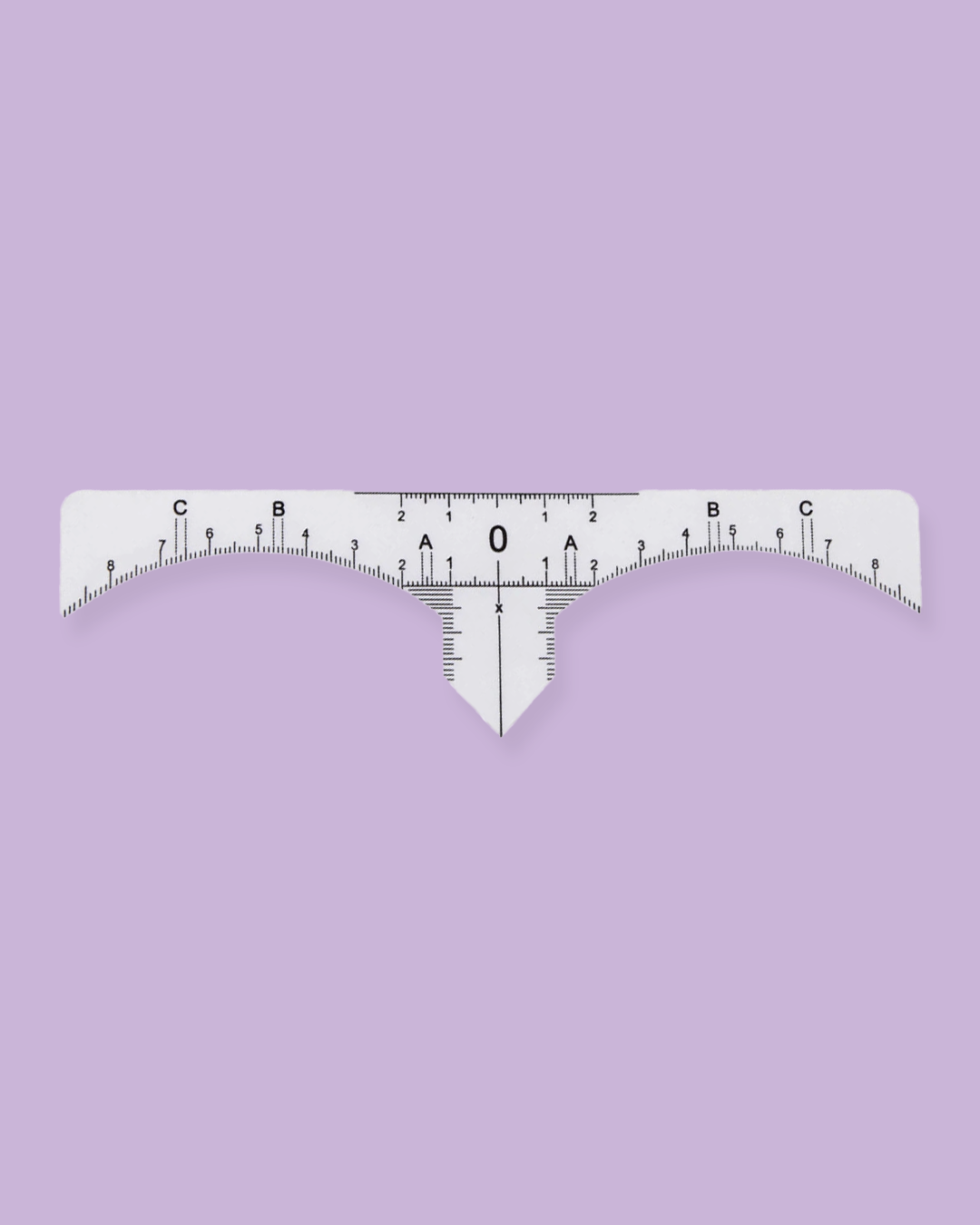 Buff Basics - Augenbrauen Mapping Lineal Aufkleber mit Box - 50pcs