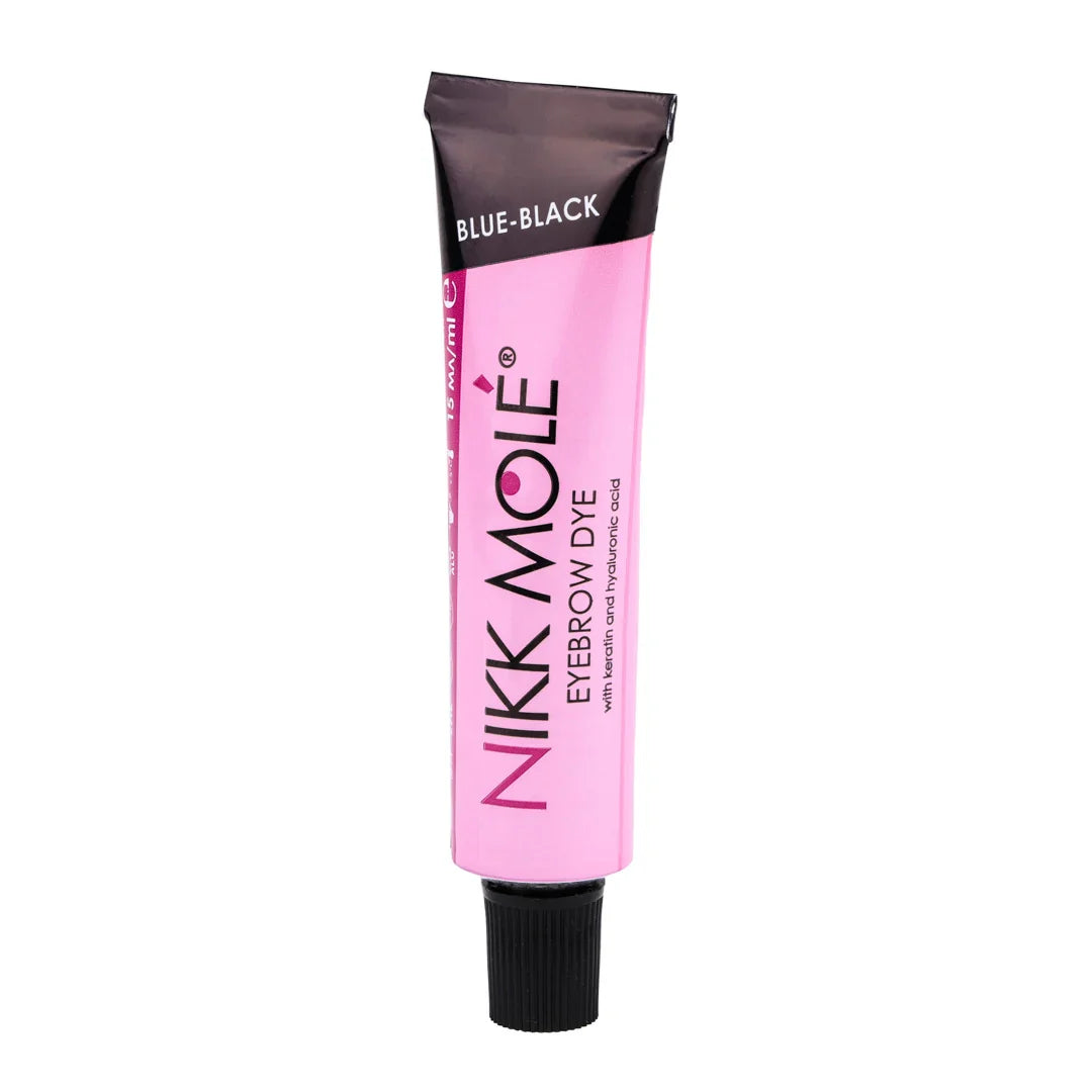 Nikk Mole - Augenbrauen- und Wimpernfärbemittel - Blau Schwarz 15ml