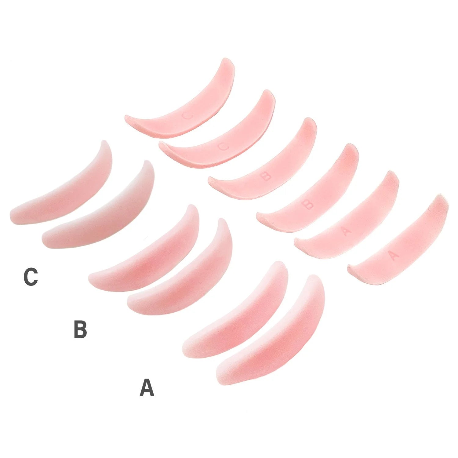 Noemi - Bottom Lash Lifting Pads (3 pairs) - Pink