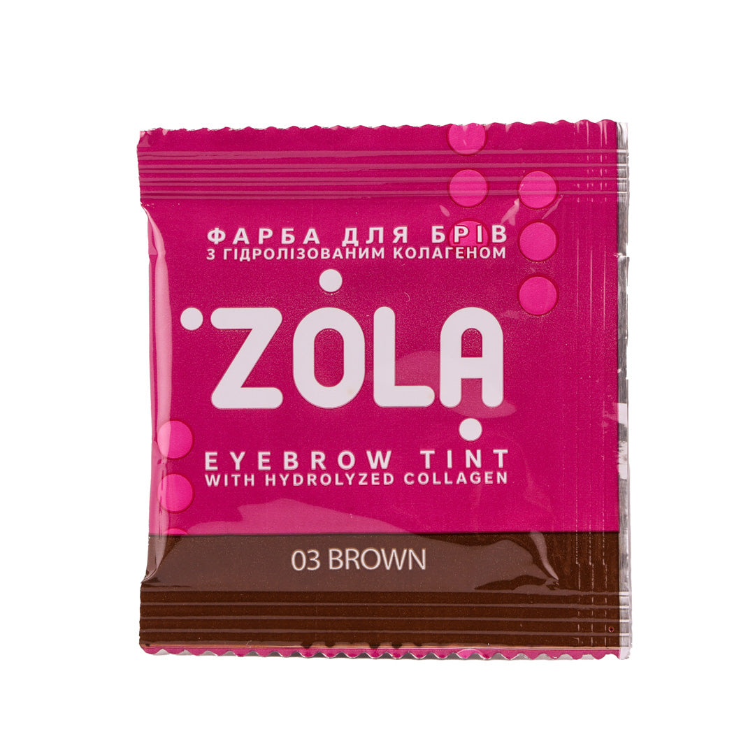 Zola Cosmetics - Augenbrauenfärbung Sachet - Braun 5ml