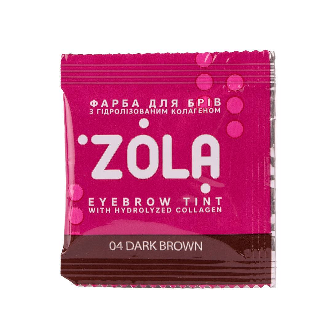 Zola Cosmetics - Augenbrauenfärbung Sachet - Dunkelbraun 5ml