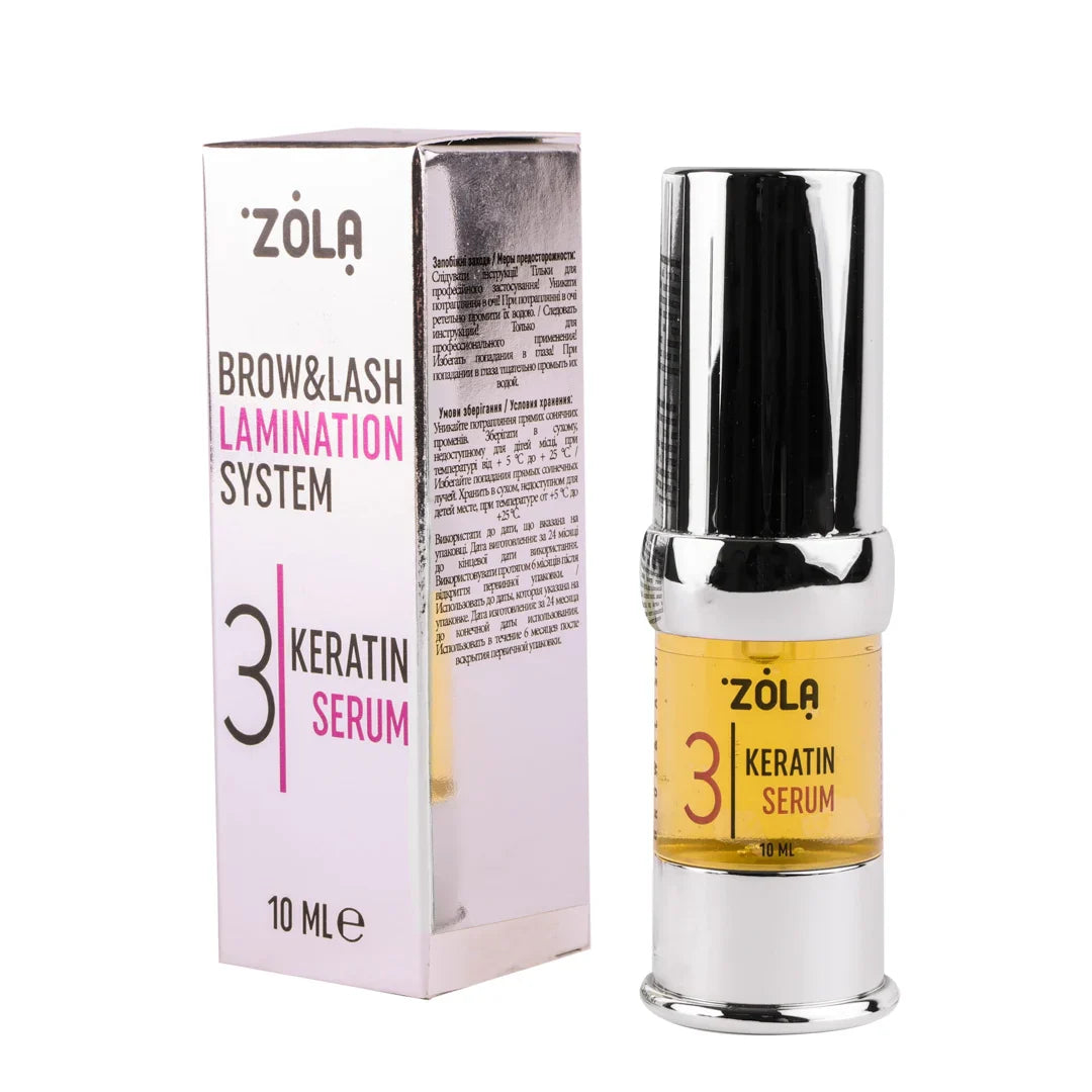 Zola Cosmetics - Wimpern- und Augenbrauenlaminierung #3 Keratinserum 10ml