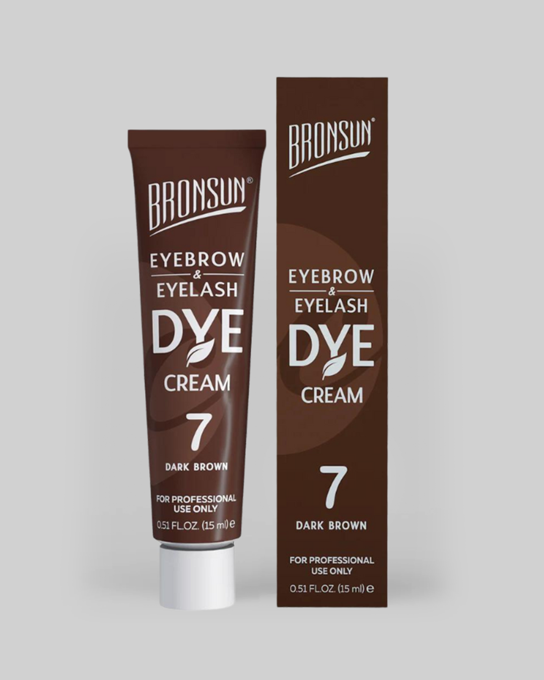 Bronsun - Crema colorante per ciglia e sopracciglia - Marrone scuro - 15ml
