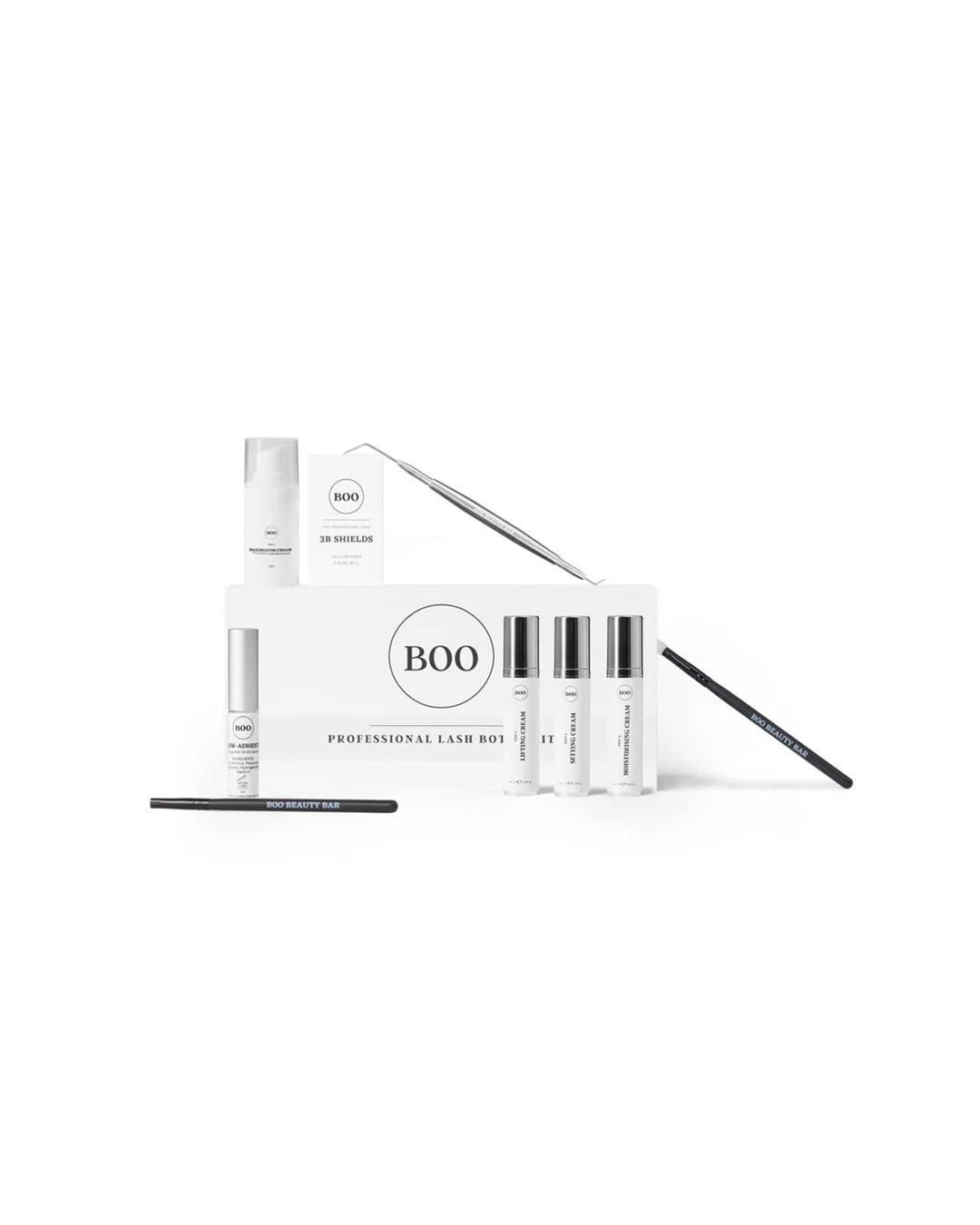 Boo Beauty Bar - Kit professionale per ciglia - Kit completo Deluxe