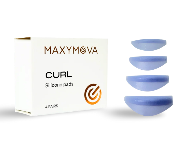 Maxymova - CURL Professional Silicone Eyelash Shields for Lash Lamination - Indigo Series - 4 Pairs