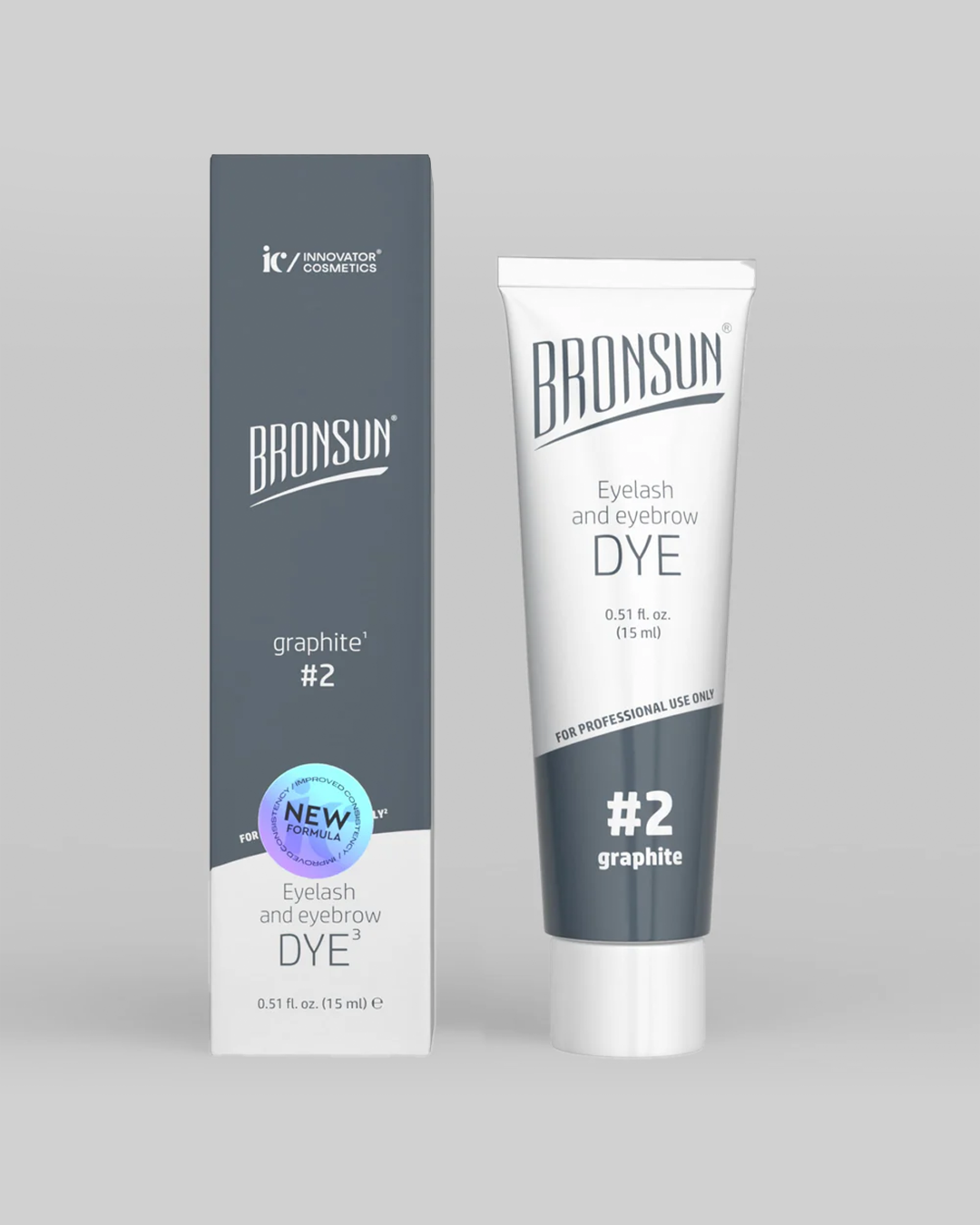 Bronsun - Wimper & wenkbrauw gelverf - Grafiet - 15ml